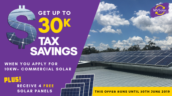 30k tax break and 4 free panels